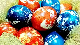 How to color EASTER EGGS beautifully without dyes / 2 WAYS/ In onion husks and red cabbage