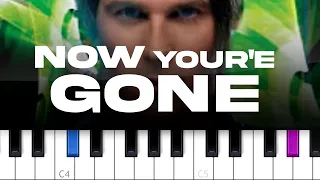 Basshunter - Now You're Gone  (piano tutorial)
