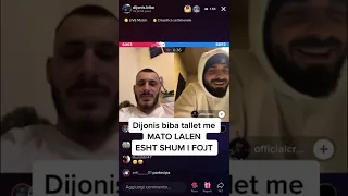 Dijonis biba live me dj crax tallet me matolalen😂esht shum i fojt😂