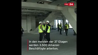 Richtfest für Berlins höchstes Hochhaus "The Edge" - Neue Amazon-Zentrale, Oktober 2022