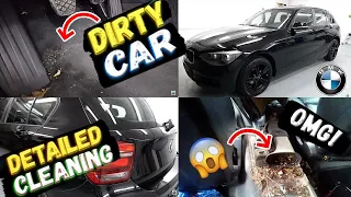 DIRTY CAR DETAILING.Deep Cleaning a Dirty BMW