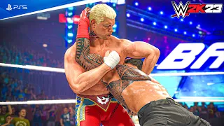 WWE 2K23 Cody Rhodes vs Roman Reigns Undisputed WWE Universal Championship at Wrestlemania 4K