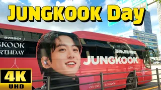 [BTS]💜JungKook's 2022 birthday / Congratulatory ads and messages / HYBE Agency - Seoul Yongsan 4K