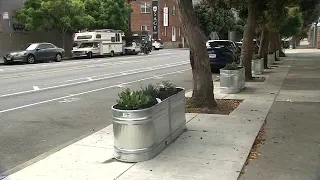 Beautification or Homeless deterrent? New sidewalk planters installed in SF spark controversy