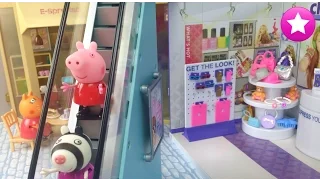 PEPPA PIG BROMAS y COMPRAS con sus amigos en el Centro Comercial #66