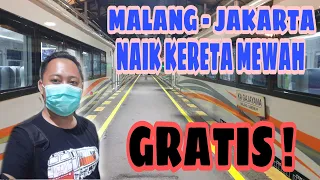 GRATIS NAIK KERETA API | Sampe Kebablasan Tidur Di Kereta Mewah Gajayana Eksekutif Malang - Jakarta