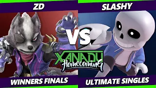 Xanadu Homecoming Winners Finals - ZD (Wolf, Fox) Vs. SLASHY (Mii Brawler) Smash Ultimate - SSBU