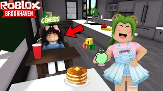 👧RUTINA DE MAÑANA *EN CASA Y ESCUELA* DE MI HIJA GENESIS REAL EN BROOKHAVEN🍎ROBLOX karola20