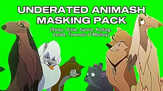 Underrated Animash Characters MASKING PACK (Ruby. Dixie. sylvie. Kaltag. Zelda. Thomas O’Malley)