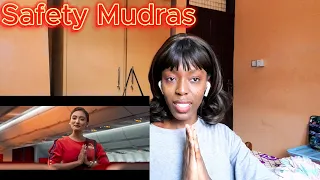 African Girl Reacts to : Safety Mudras - Air India's Inflight Safety Video