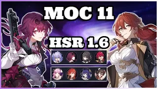 E0 Kafka + E0 Ruan Mei and E2 Himeko | F2P | Honkai: Star Rail 1.6 | Memory of Chaos - Stage 11