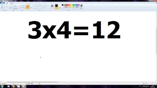 3X4=12