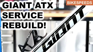 Giant ATX Rebuild! Mountain Bike Service | Fork Service + Tubeless Tyres