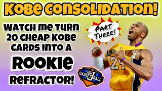 *KOBE CONSOLIDATION* PART THREE! 🔥 Watch Me Turn 20 Cheap Kobe Bryant Cards Into A Rookie Refractor!