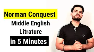 History of English Litrature Norman conquest : in hindi Middle English literature