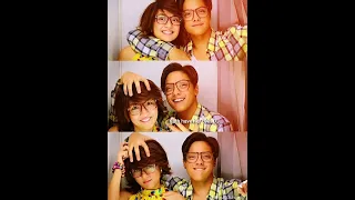 Kyle and Andrea joining this "She's dating the gangster photo booth tiktok trends" | #kyledrea #mojo