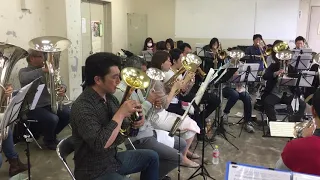 大阪で活動中のブラスバンドが演奏するSalvation Army Tune Book #89 Lead Me To Calvary