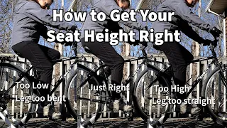 Get Your Seat Height Right