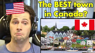 American Reacts to Canada's BEST Small Towns to Live in