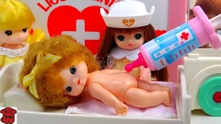 Ambulance Baby Doll Hospital Doctor Toys★구급차 병원놀이 장난감/리틀미미★リカちゃん あおいちゃんと きゅうきゅうしゃ