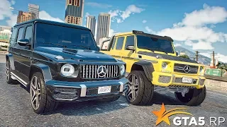 КТО ЖЕ КРУЧЕ?! Mercedes-Benz G 63 AMG 6X6 против G 63 ▍GTA 5 RP Strawberry