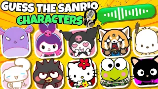 Guess the SANRIO CHARACTERS by the Voice 3! 🔊🎶 | Hello Kitty, Kuromi, Romina, Baku, Cinnamoroll