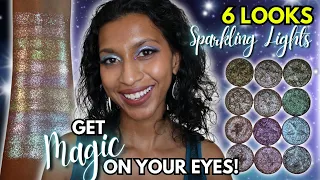 NEW Shine by SD SPARKLING LIGHTS Review on Tan Skin | NEW INDIE SINGLE EYESHADOWS