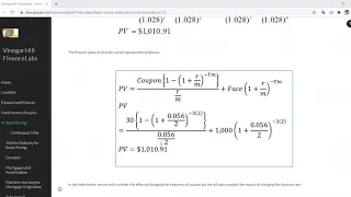 Simple Python for estimating the PV of Bond with Annuity