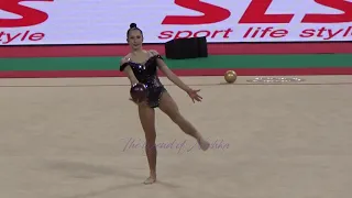 Takhmina IKROMOVA (UZB) ball - 2022 worlds Sofia Qualifs