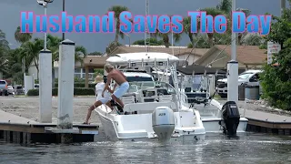 Husband Saves The Day!! | Miami Boat Ramps | Boynton Beach