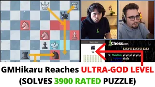 GMHikaru REACHES ULTRA-GOD LEVEL (Solves 3900 Rated Puzzle!)