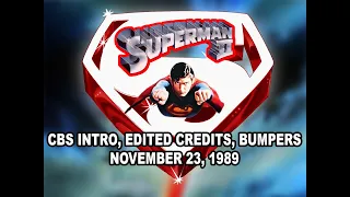 SUPERMAN II CBS AIRING NOVEMBER 23 1989
