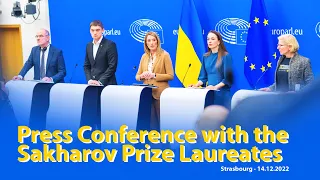 Press Conference with the laureates of the Sakharov Prize - 14th December 2022