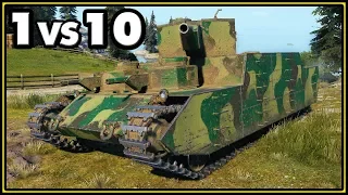 O-I - 14 Kills - 1 vs 10 - World of Tanks Gameplay