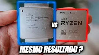 XEON 2666 V3 vs RYZEN 5 5600 eu NÃO ACREDITO QUE O XEON ENTREGOU O MESMO FPS... TESTE EM 12 JOGOS