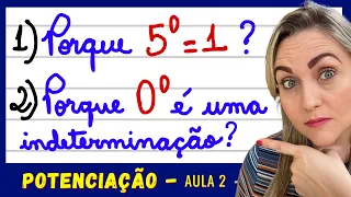 PORQUE TODO NÚMERO ELEVADO A ZERO É 1 ? POTÊNCIA 📚🚀