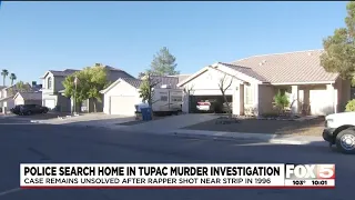 Las Vegas police search home in connection to murder of Tupac Shakur