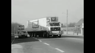 En route vers Rungis dans un Volvo F89 des transports Galopin