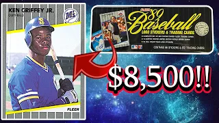 1989 Fleer GLOSSY Sealed Tin Opening | Ken Griffey Jr. Card Chase