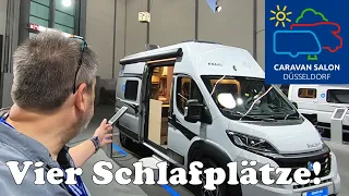 Wie geht das? 4 Schlafplätze im Knaus Boxlife Pro 600 Solution - Caravan Salon Düsseldorf 2023