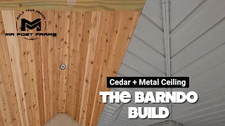 The Barndo Build | Day 47 - 48: Install Cedar + Metal Porch Ceiling | Ep 26