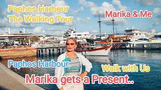 The Paphos Harbour Update & a Gift for Marika.. Kato Paphos Cyprus