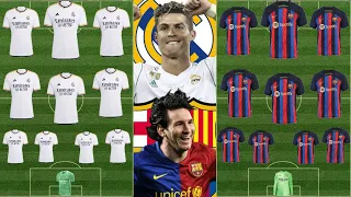 افضل تشكيلة في تاريخ كلاسيكو اسبانيا 🇪🇸 بين ريال مدريد وبرشلونة 🔥