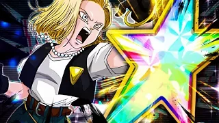 AN AMAZING F2P UNIT! 100% RAINBOW STAR AGL ANDROID 18! (DBZ: Dokkan Battle)