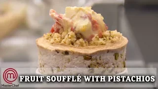 How To Make | Monica Galetti's Fruit Soufflé with Pistachios and Strawberries | MasterChef UK