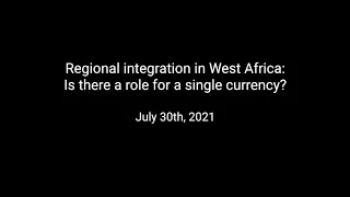 Regional integration in West Africa: Is there a role for a single currency?