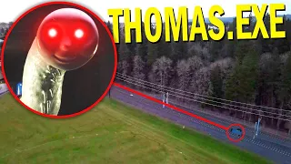 Drone Catches THOMAS THE TANK ENGINE.EXE At Haunted Railroad!! *SCARY THOMAS THE TRAIN*