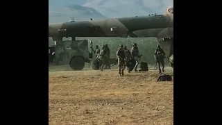 ANA SF landing with MI-17 helicopters at Balkh province Afghanistan