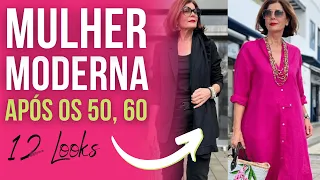 MULHER MODERNA APÓS OS 50, 60 - 12 LOOKS PARA MULHERES MADURAS