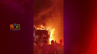 Incendio afecta varias viviendas en el sector San Carlos, DN